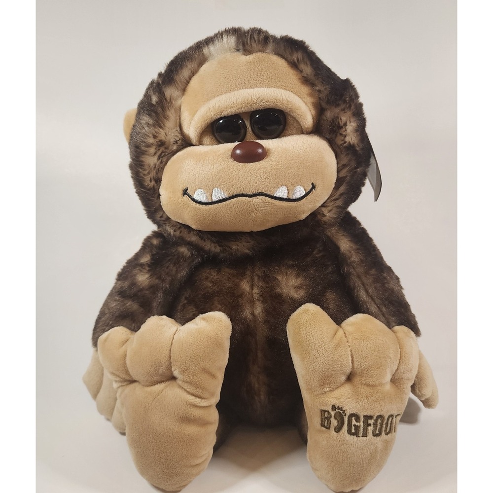 The Petting Zoo BigFoot Plush Sasquatch Stuffed Animal Brown NWT 12" Soft ToyThe